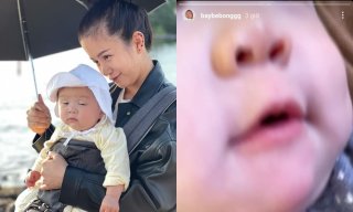 Con gái An Nguy tự lấy điện thoại mẹ selfie, ảnh chất lượng thấp nhưng vẫn rõ 1 điểm cực yêu 